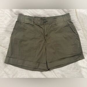 Sanctuary Olive Green Casual renegade rolled cuff Shorts